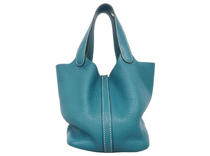 Hermès Hermes Picotin Lock PM Handbag Blue - view 9