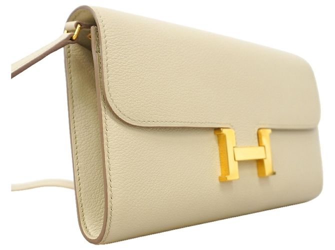 Hermès Hermes Constance To Go Evercolor Geldbörse Beige - Ansicht 2