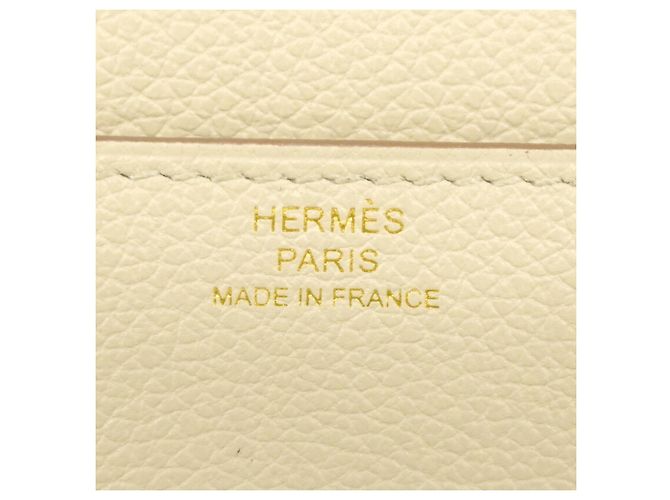 Hermès Hermes Constance To Go Evercolor Geldbörse Beige - Ansicht 5