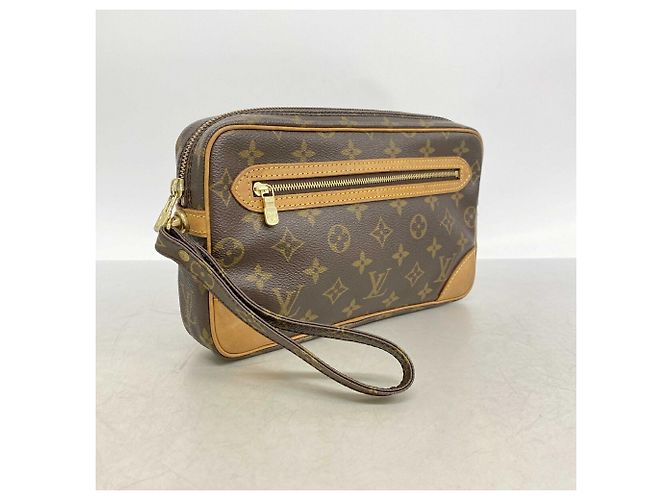 Borsa a pochette Louis Vuitton Monogram Marly Dragonne GM Marrone - vista 2