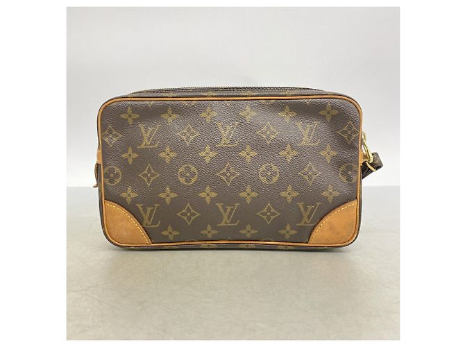 Borsa a pochette Louis Vuitton Monogram Marly Dragonne GM Marrone - vista 9