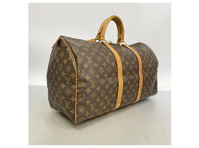 Louis Vuitton Boston Monogram Keepall 50 Tasche Braun - Ansicht 2