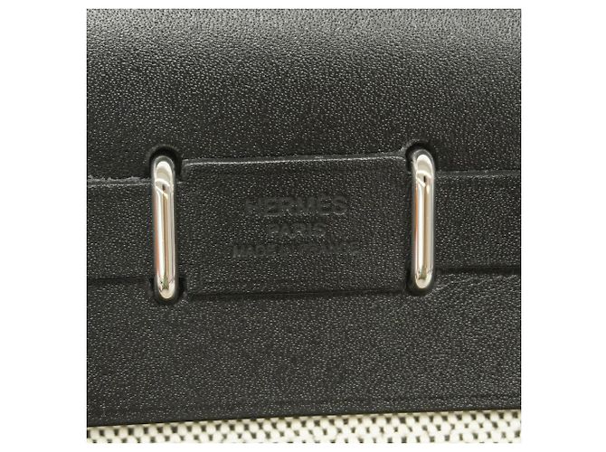 Hermès Bolso de hombro Hermes Herbag Zip Mini Toile H Negro - vista 5