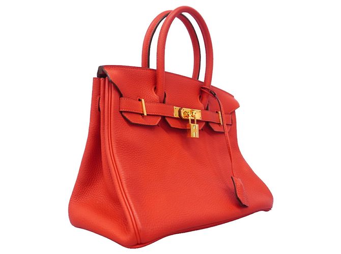 Hermès Bolsa Hermes Birkin 30 Vermelho - vista 2
