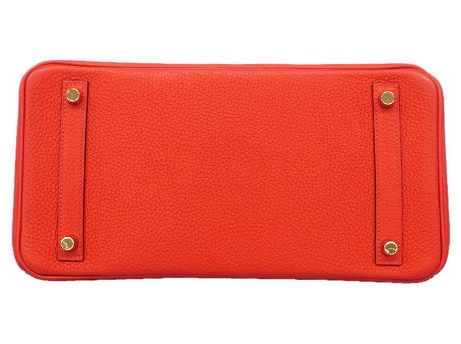Hermès Bolsa Hermes Birkin 30 Vermelho - vista 3