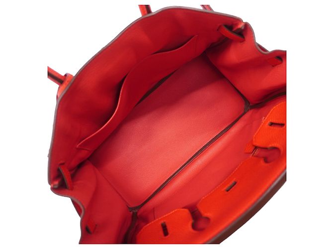 Hermès Bolsa Hermes Birkin 30 Vermelho - vista 4