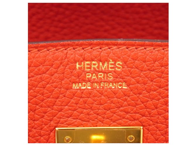 Hermès Bolsa Hermes Birkin 30 Vermelho - vista 5