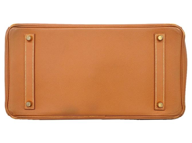 Hermès Bolso de mano Hermes Birkin 35 Dorado - vista 3
