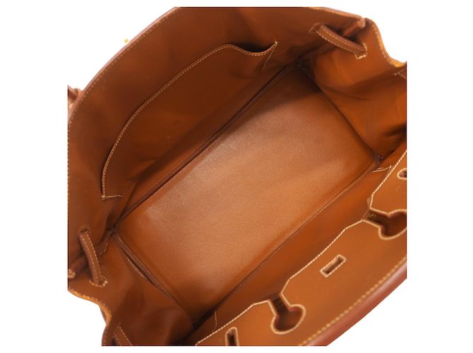 Hermès Bolso de mano Hermes Birkin 35 Dorado - vista 4