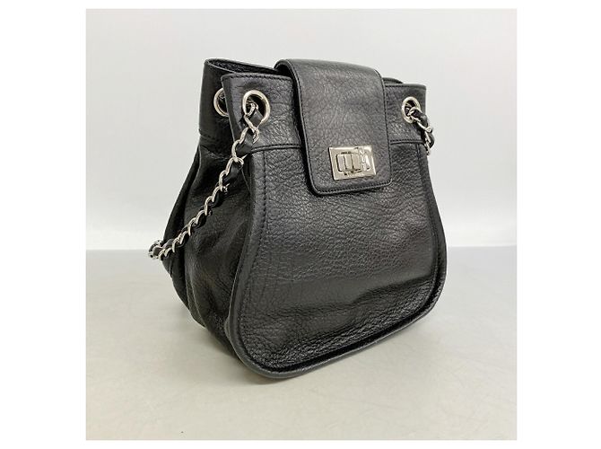 Borsa a tracolla Chanel 2.55 Nero - vista 2