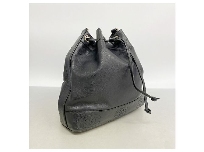 Borsa a tracolla Chanel Triple Coco Chain Nero - vista 2