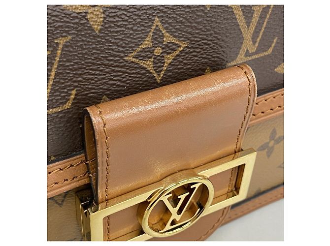 Louis Vuitton Monogram Reverse Dauphine MINI Shoulder Bag Brown - view 9