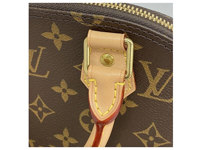 Bolso de mano Louis Vuitton Alma BB Monogram Castaño - vista 9