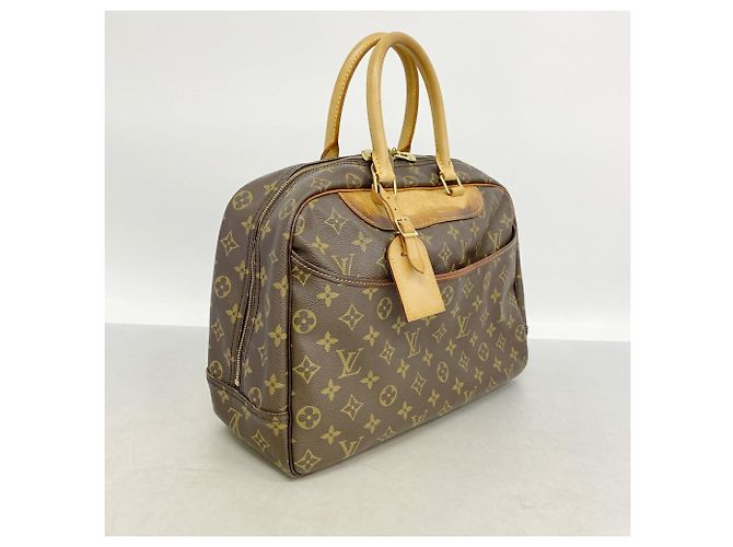 Sac à main Louis Vuitton Monogram Deauville Marron - vue 2