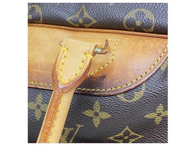 Sac à main Louis Vuitton Monogram Deauville Marron - vue 8