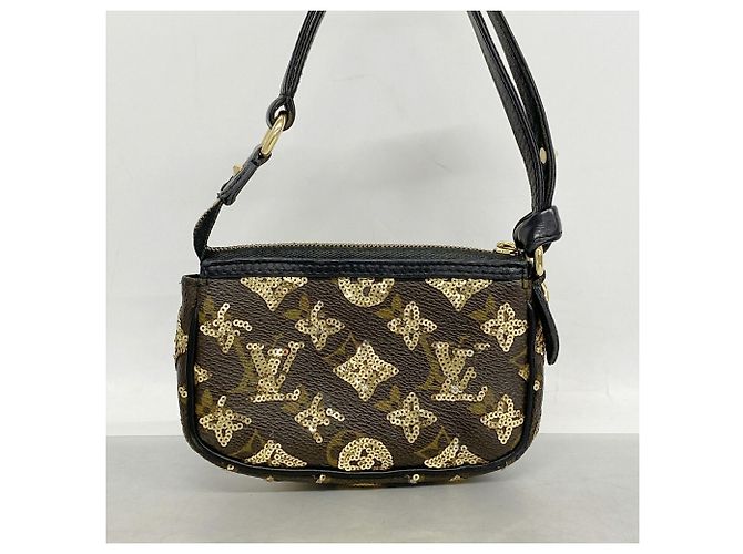 Louis Vuitton Monogram Eclipse Mini Pochette Accessoires Multicolore - vue 12