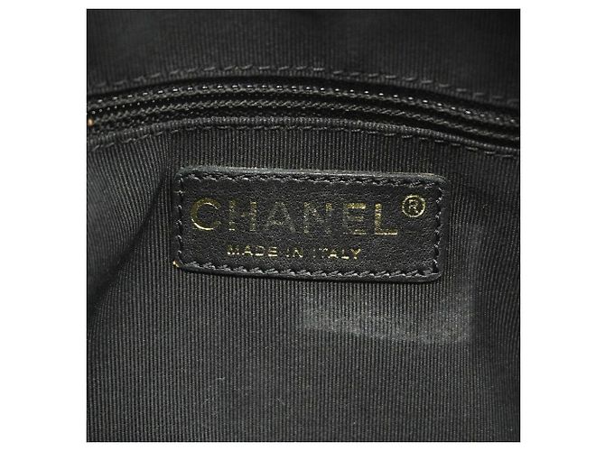 Saco Tote Chanel em couro de bezerro granulado preto - vista 5