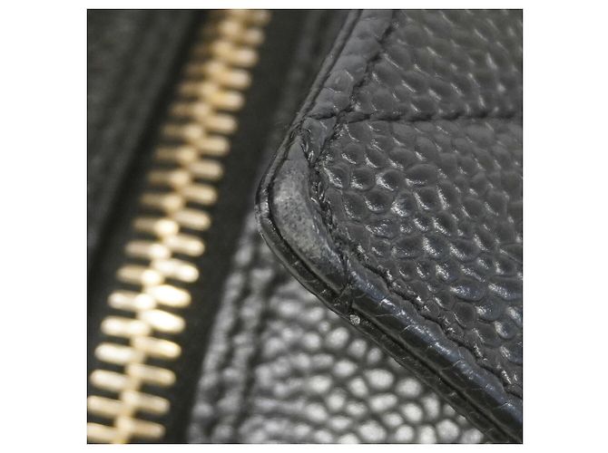 Saco Tote Chanel em couro de bezerro granulado preto - vista 7