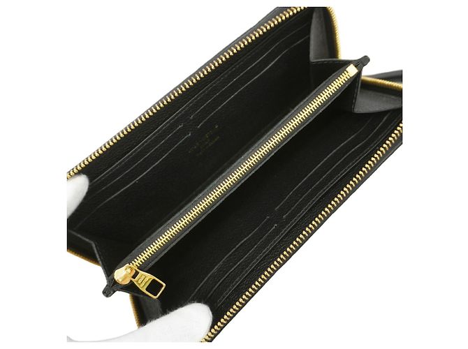 Louis Vuitton Monogram Empreinte Portefeuille Clemence Long Wallet Nero - vista 3