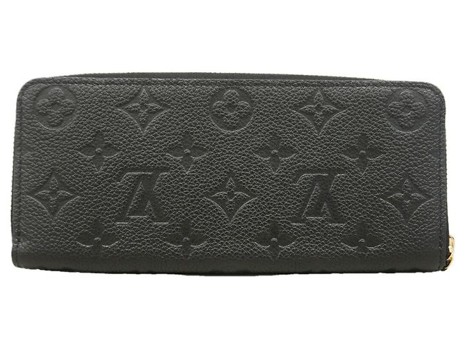 Louis Vuitton Monogram Empreinte Portefeuille Clemence Long Wallet Nero - vista 7