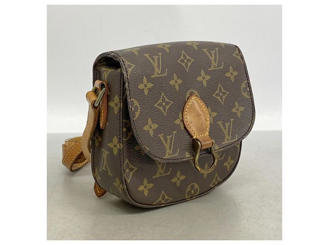 Sac à épaule Louis Vuitton Monogram Mini Saint Cloud Marron - vue 2