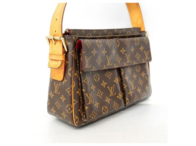 Bolso de hombro Louis Vuitton Monogram Vivacite GM Castaño - vista 2