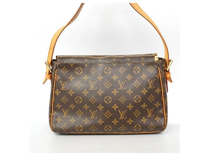 Bolso de hombro Louis Vuitton Monogram Vivacite GM Castaño - vista 9