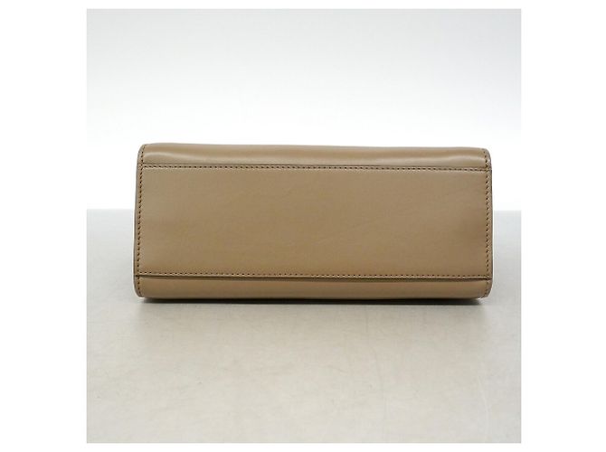 Borsa a mano Gucci Bamboo in pelle marrone - vista 3