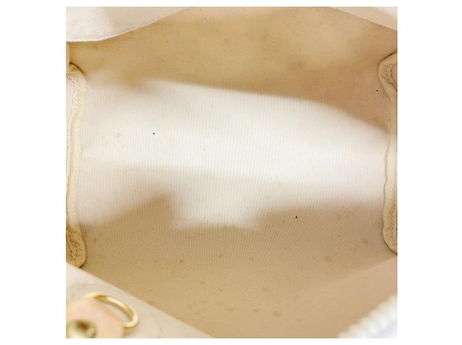 Borsa Louis Vuitton Damier Azur Speedy 25 Bianco - vista 4