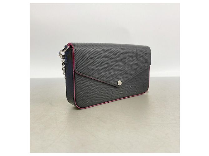 Louis Vuitton Epi Leather Pochette Felicie Negro Rosa - vista 2