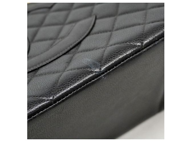 Saco Tote Chanel em couro de bezerro granulado preto - vista 7