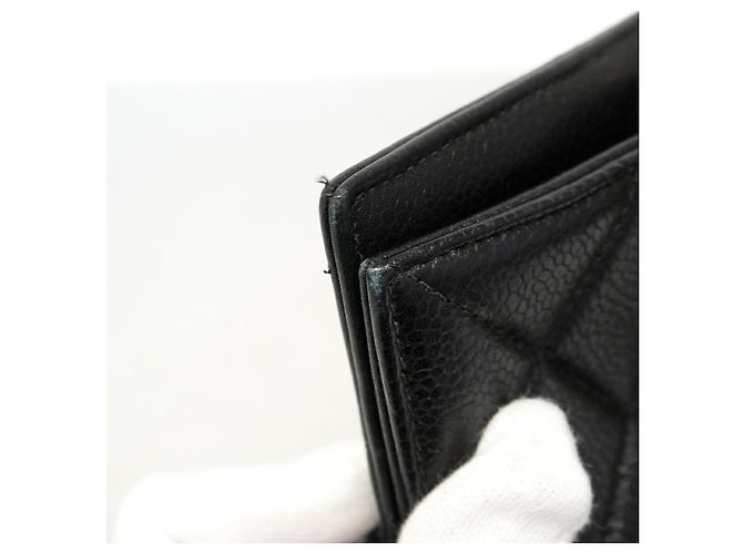 Saco Tote Chanel em couro de bezerro granulado preto - vista 8