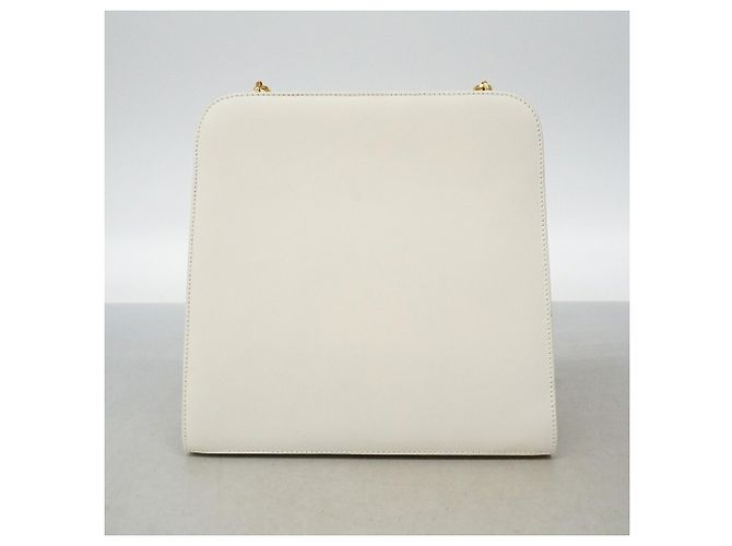 Borsa a tracolla in pelle Gancini bianca Salvatore Ferragamo - vista 11