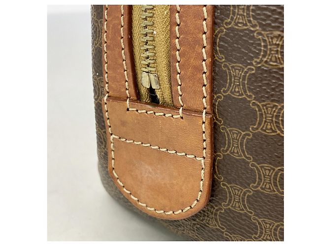 16 Céline Bolsa Celine Macadam Brown Marrom - vista 12