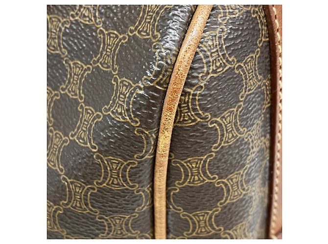 16 Céline Bolsa Celine Macadam Brown Marrom - vista 8