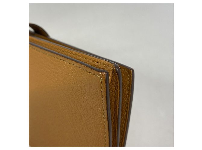 Hermès Hermes Bearn Soufflé langes Portemonnaie Braun - Ansicht 6