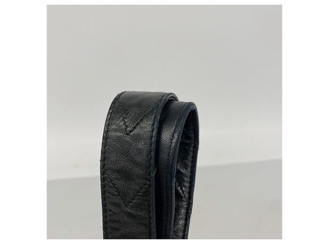 Chanel Schultertasche aus schwarzem Lammleder - Ansicht 8