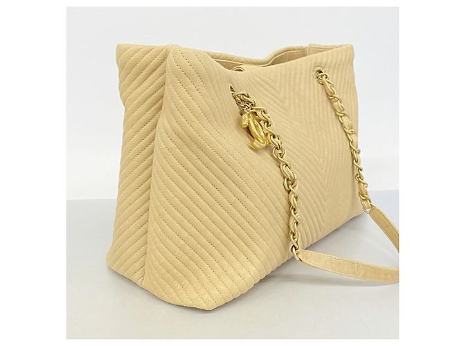 Bolso Tote Chanel de cuero marrón Castaño - vista 2