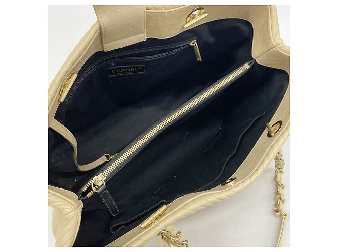 Bolso Tote Chanel de cuero marrón Castaño - vista 4