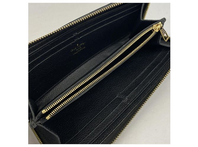 Louis Vuitton Monogram Empreinte Portefeuille Clemence Long Wallet Schwarz - Ansicht 3