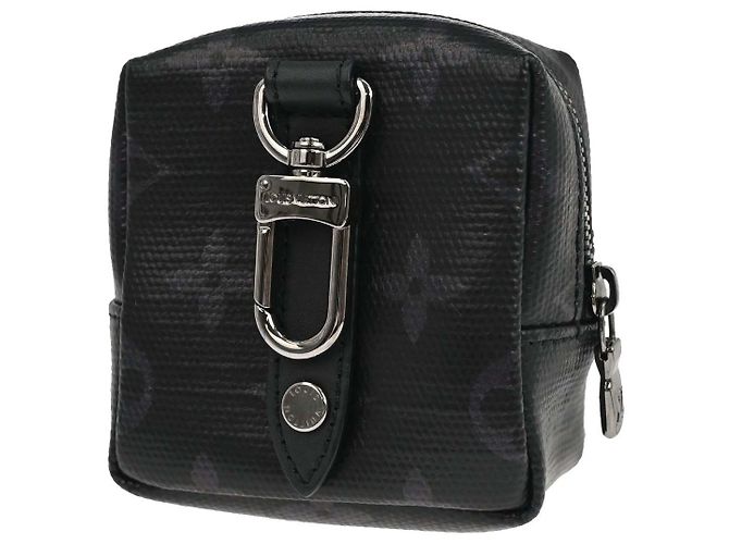 Louis Vuitton Box Pouch Bag Charm and Belt Charm Rainbow Monogram Eclipse Canvas Nero - vista 2