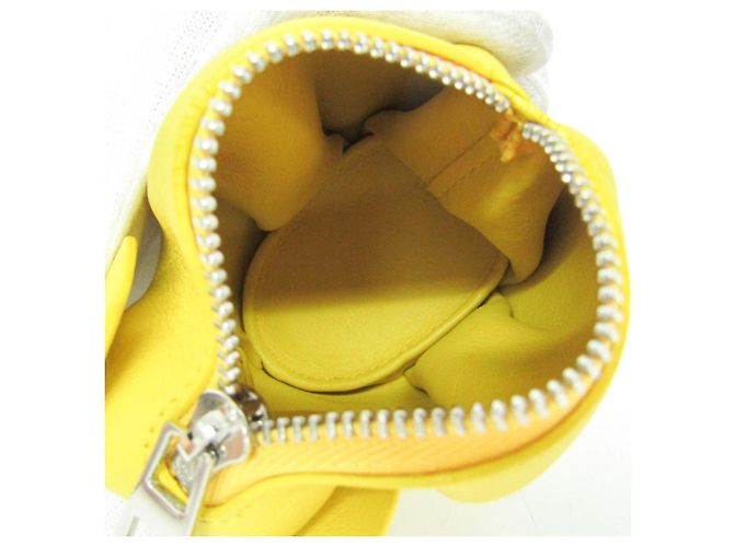 Porta-moedas Elephant em couro Loewe Amarelo - vista 3
