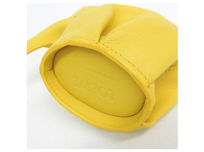 Porta-moedas Elephant em couro Loewe Amarelo - vista 5