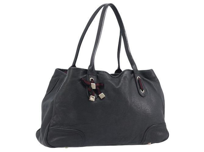 Gucci Princy Leather Medium Preto - vista 3