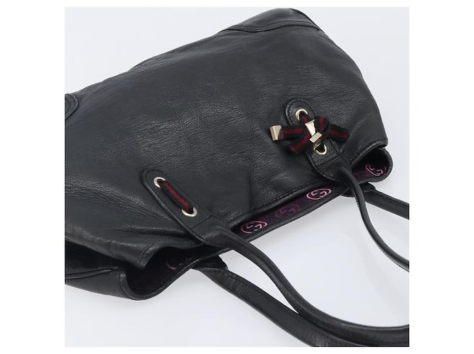Gucci Princy Leather Medium Preto - vista 7