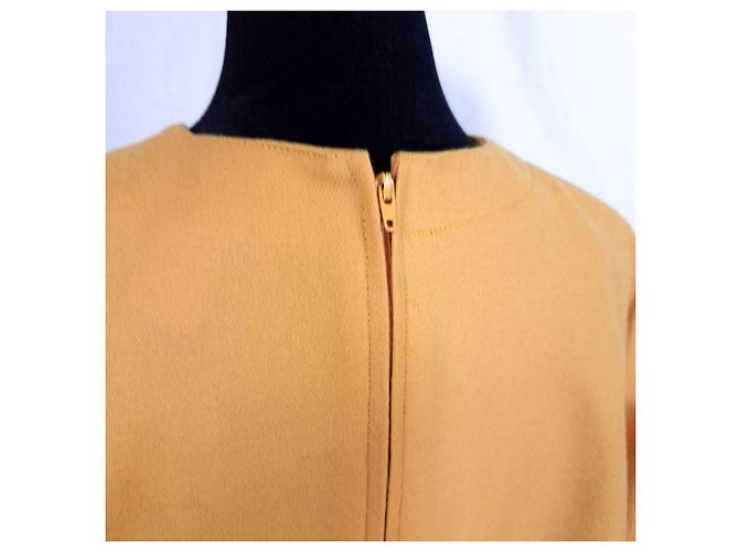 Pierre Cardin Space Age Wollkleid - Senfgelb - Ansicht 12