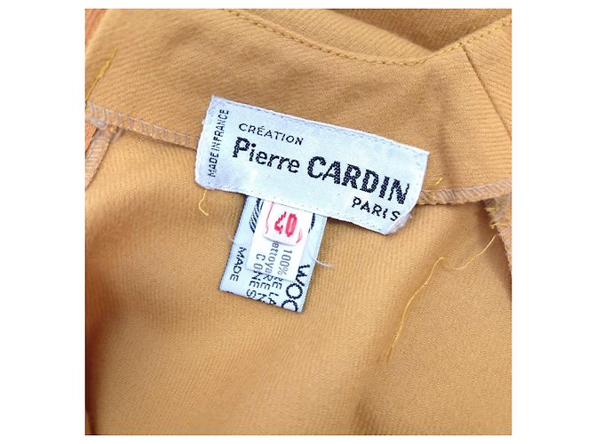 Pierre Cardin Space Age Wollkleid - Senfgelb - Ansicht 3