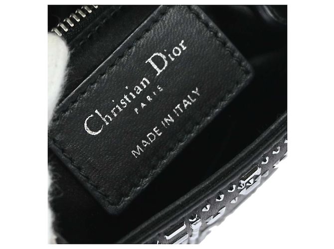 Christian Dior Lady Dior Raso Nero e Ricami di Perline - vista 4