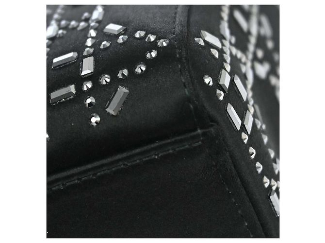 Christian Dior Lady Dior Raso Nero e Ricami di Perline - vista 6