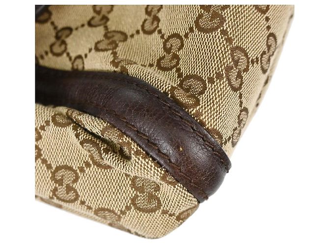 Gucci Techno Horsebit Flap Hobo Leather Medium Beige - vista 7
